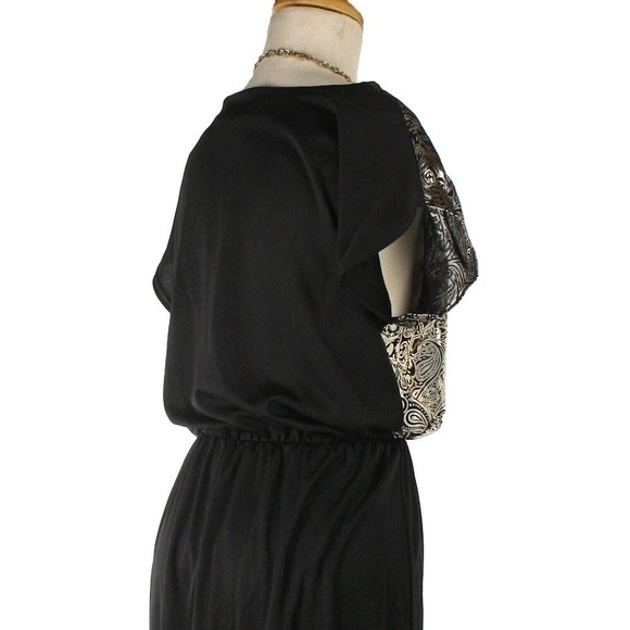 Vintage Cocktail Dress - Lady Ronte - Disco Sparkle Silver on Black - S -Hey Viv - Picture 5 of 6